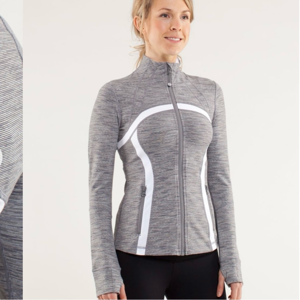 Lululemon Define jacket Wee Are From Space Coal Fossil /
White